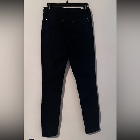 TINSELTOWN Juniors' Pom Pom High Rise Skinny Jeans Size 5 - NWT - Deep Blue - Picture 3 of 10